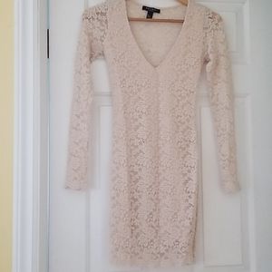 Lacey patterned cocktail dress